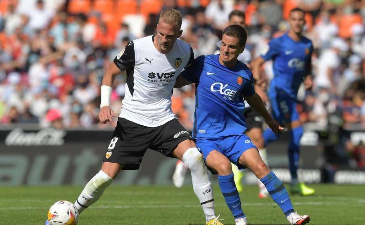 Racic en Mestalla contra el Mallorca