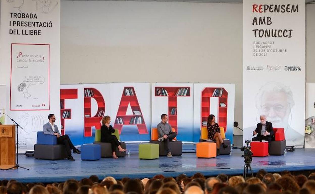 El autor italiano durante una de las jornadas. 