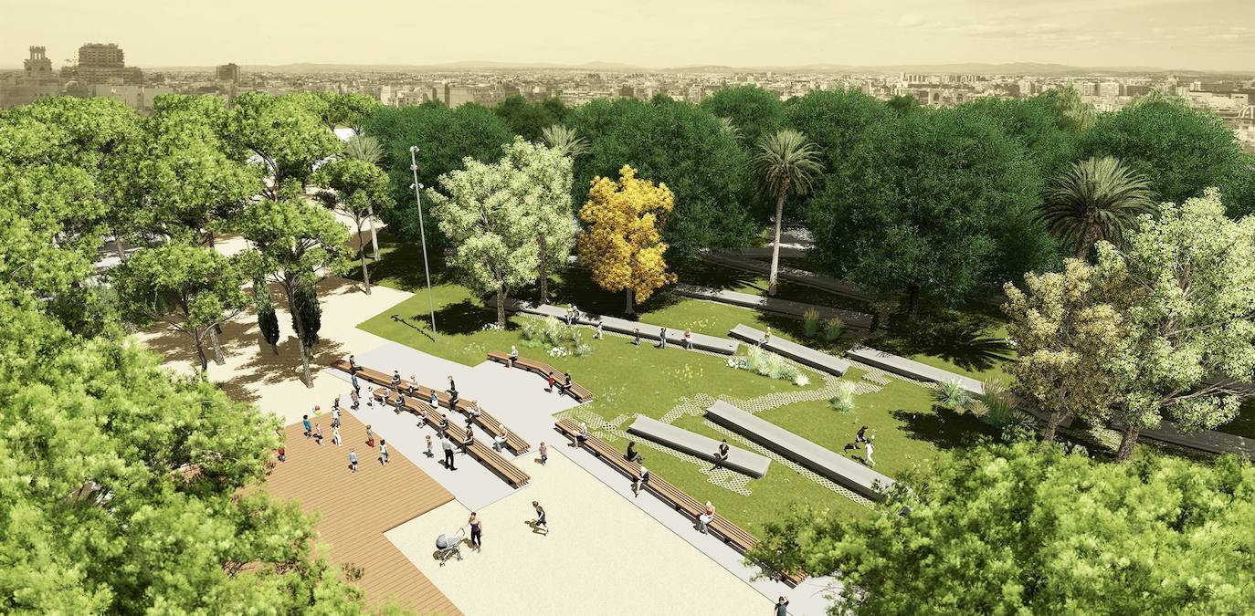 Fotos: Así ha cambiado el Parque del Oeste de Valencia