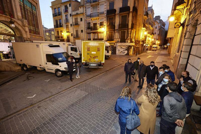 Fotos: Vendedores y transportistas denuncian los problemas de movilidad en el Mercado Central