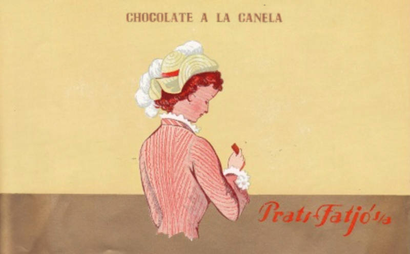 Etiqueta de chocolates Josefillo, de Quintanar de la Orden (Toledo) en los años 70.