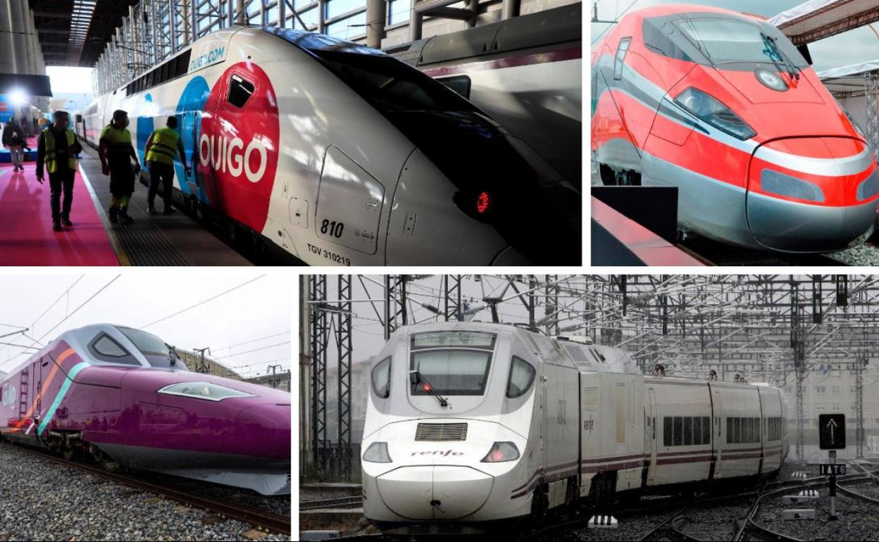 Los trenes que competirán en 2022. 