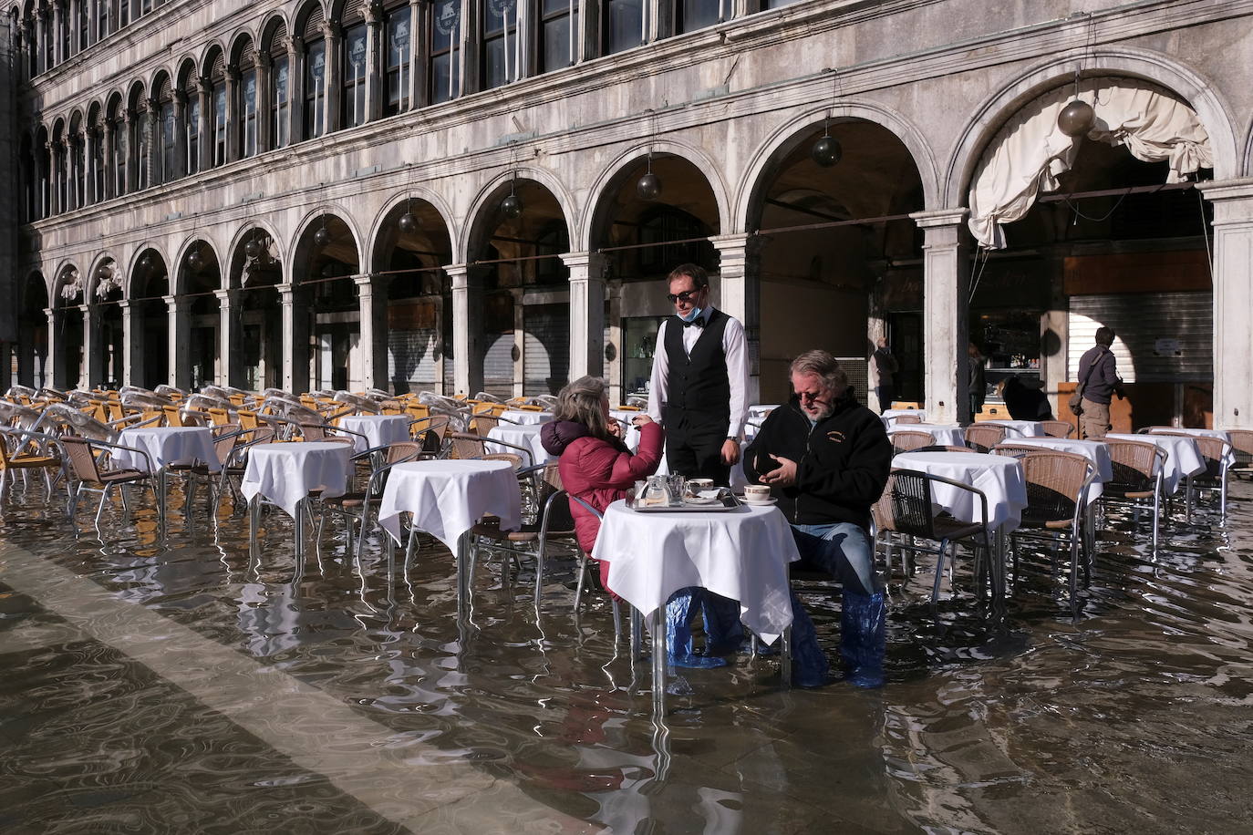 Fotos Venecia: El acqua alta vuelve a Venecia