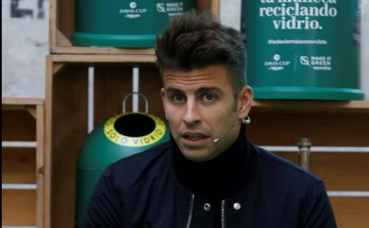 Piqué en la presentación de la edición sostenible de la Copa Davis