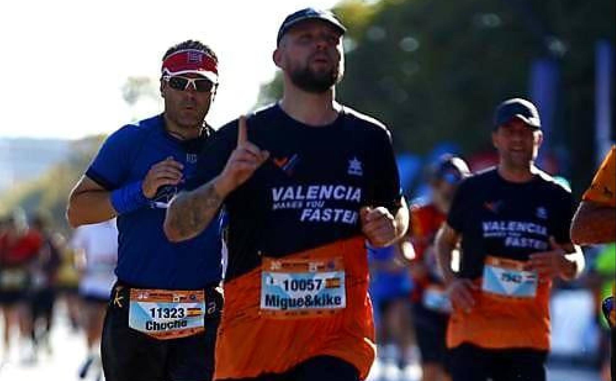 Miguel, durante la última edición del Medio Maratón Valencia Trinidad Alfonso EDP, una última prueba antes de la 15K Valencia Abierta al Mar. 