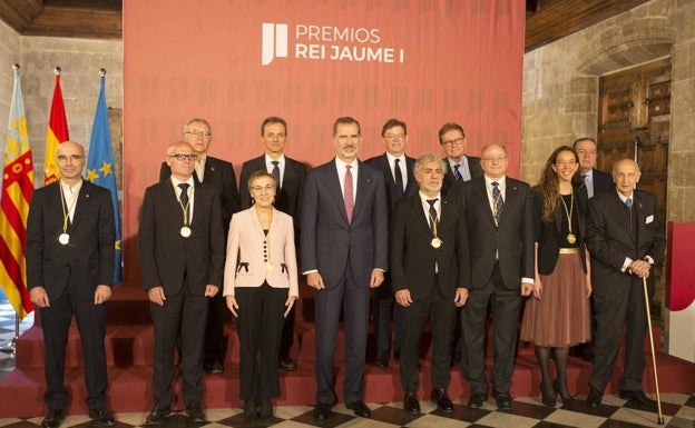 El Rey, en la edición de los Premios Jaume I de 2019. 