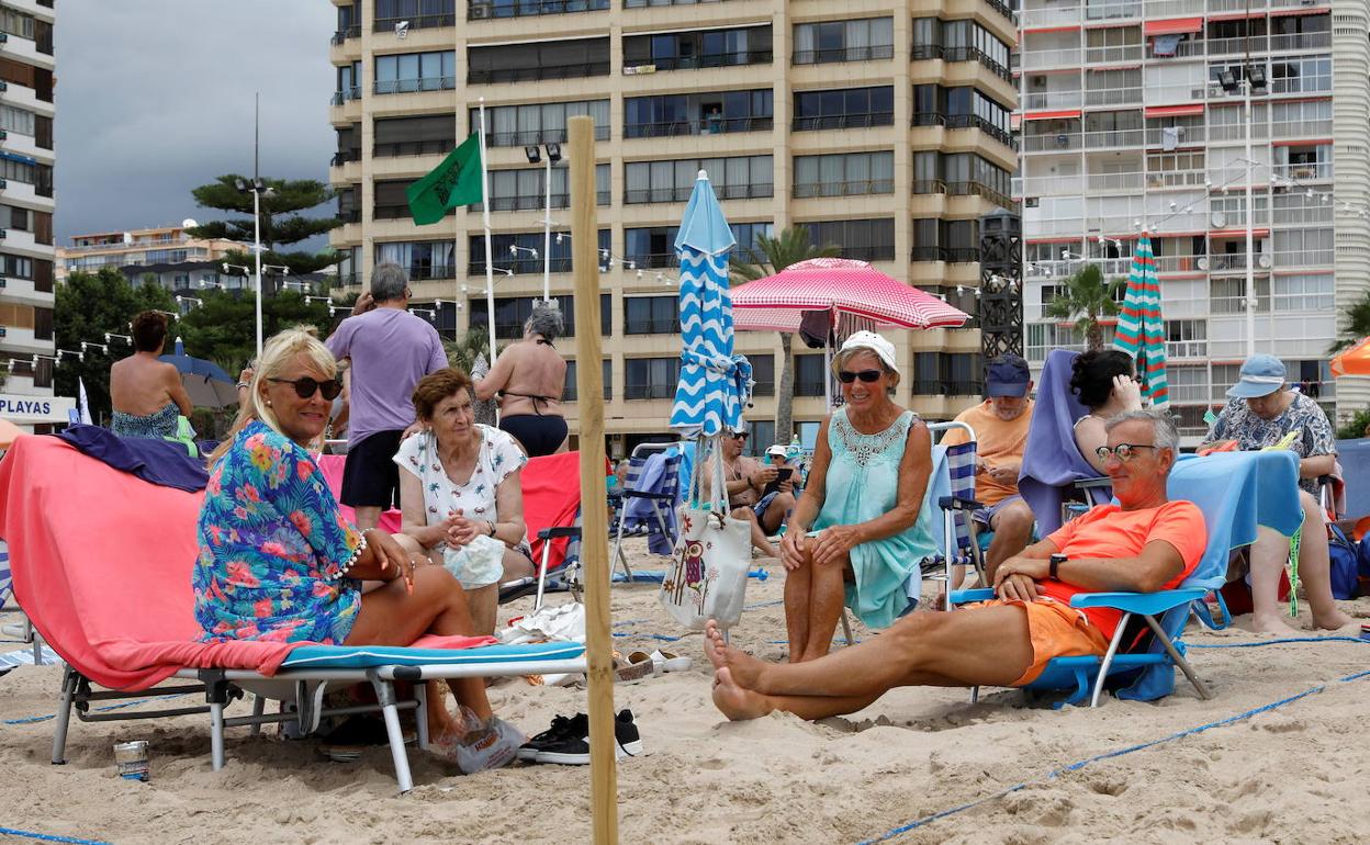 Turistas en Benidorm. 