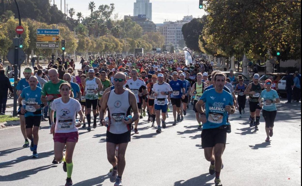 Corredores del Maratón de Valencia, en una edición pasada. 