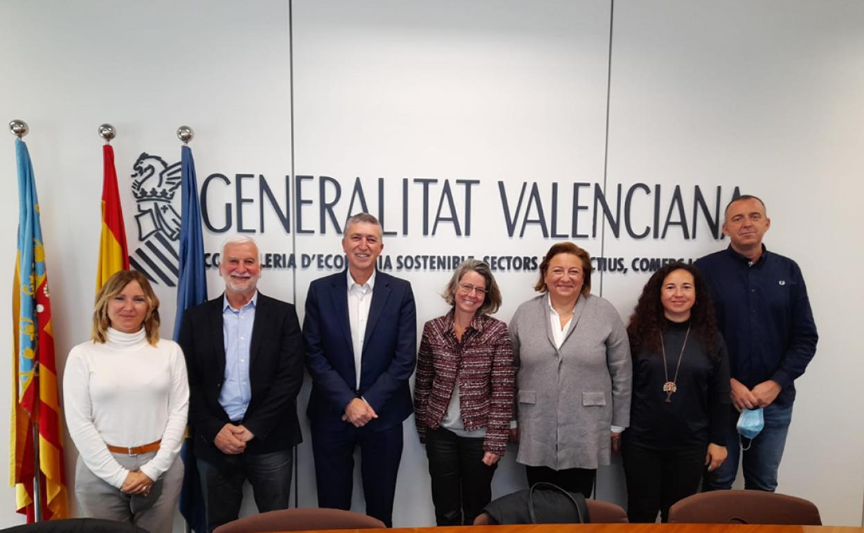 La delegación alteana se reunió con los responsables de la Conselleria