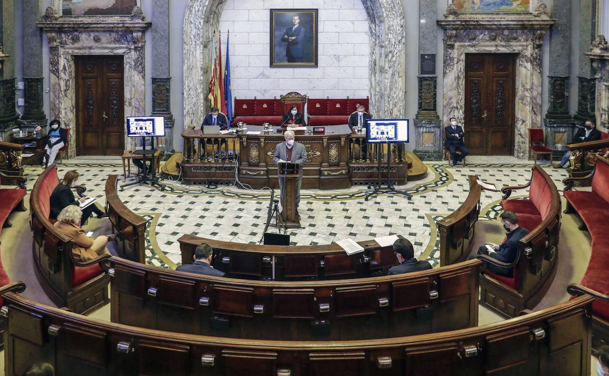 Pleno del Ayuntamiento de Valencia, en una imagen de archivo.