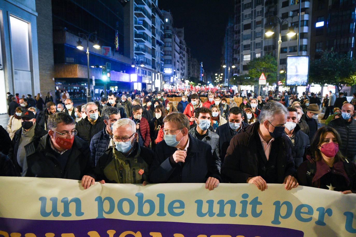 Fotos: Manifestación en Valencia contra la infrafinanciación de la Comunitat