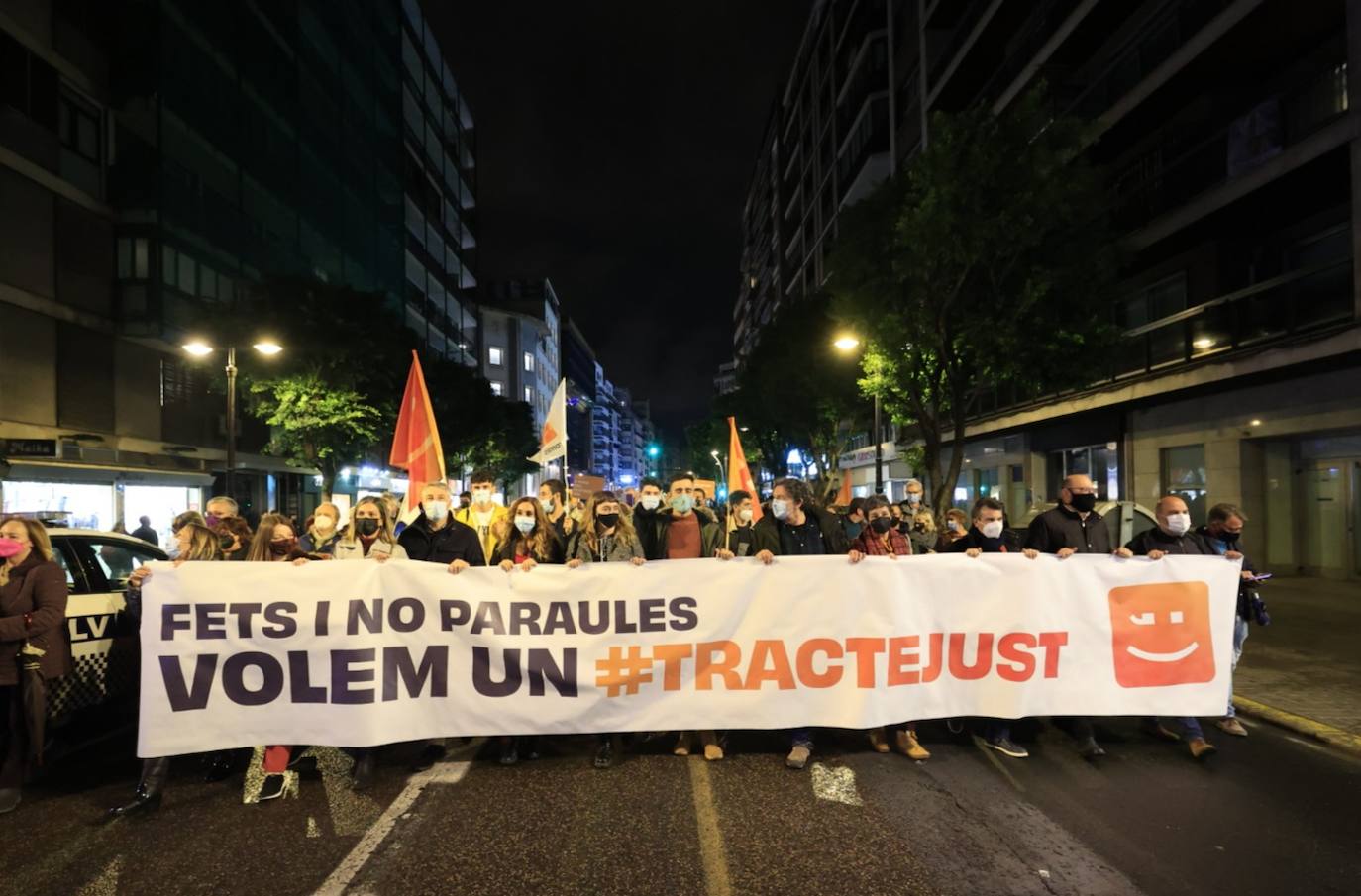 Fotos: Manifestación en Valencia contra la infrafinanciación de la Comunitat