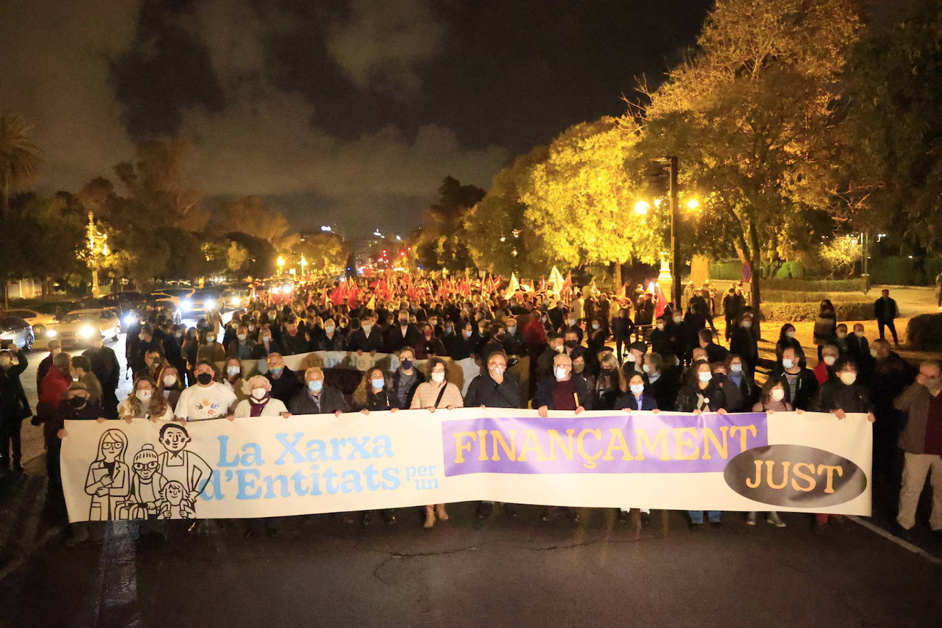 Fotos: Manifestación en Valencia contra la infrafinanciación de la Comunitat