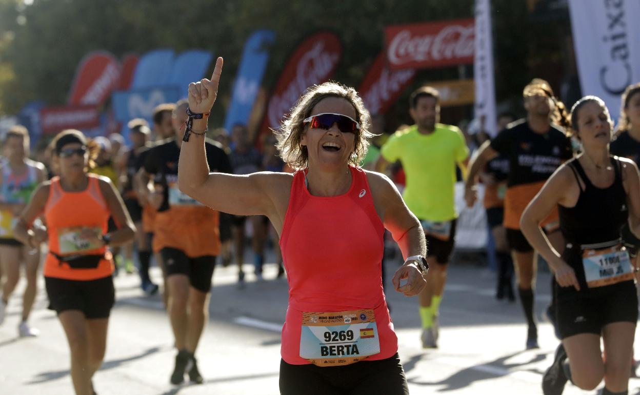 Una participante, durante la última edición del Maratón Valencia Trinidad Alfonso EDP