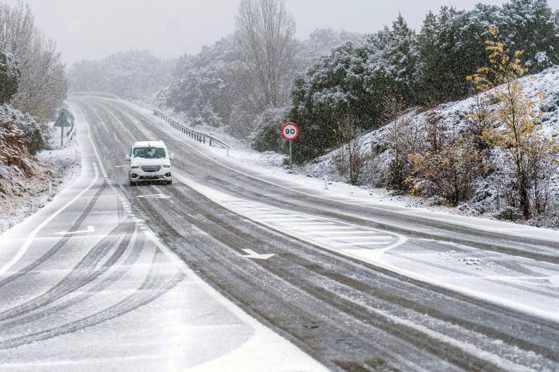 Nieve en Corbalán (Teruel)