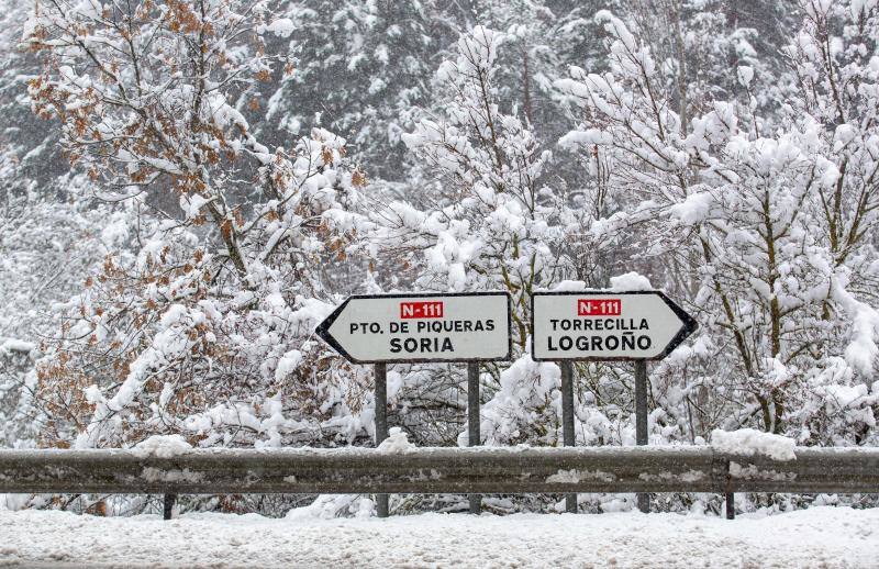 Nieve en Lumbreras (La Rioja)