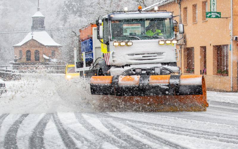 Nieve en Villanueva (La Rioja)