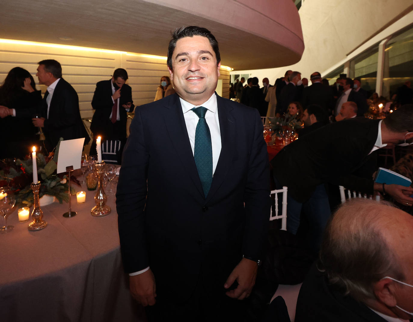 El rector de la Universidad Católica de Valencia, José Manuel Pagán, durante la gala.