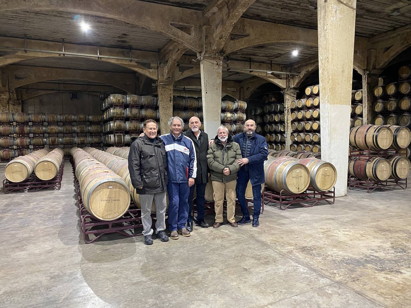 Nicolas Merle, El Escultor Tomi Mari , Edgar Slama de Javea Company , Gabriel Martínez Capitan de La Marina de Denia y Vicente García de Bodegas Vicente Gandia.