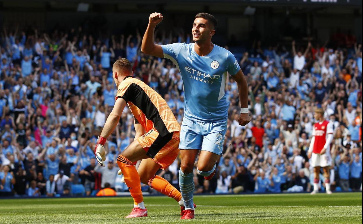 Ferran Torres con el Manchester City