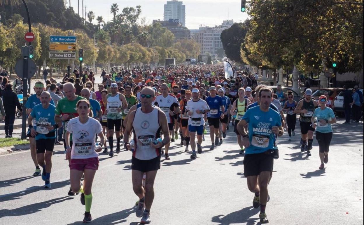 Maratón de Valencia de 2019, el último que se corrió con atletas populares.