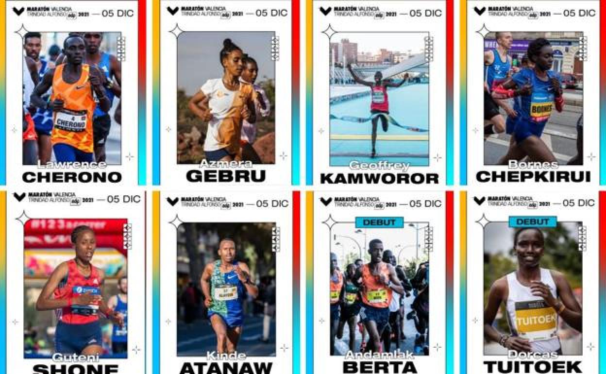 Los favoritos para ganar el Maratón de 2021 en Valencia. 