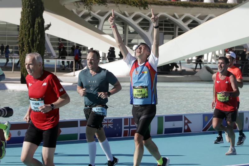 Corredores en el Maratón de Valencia.