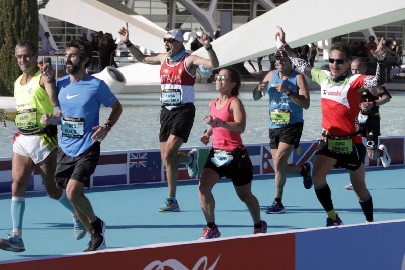 Corredores en el Maratón de Valencia.