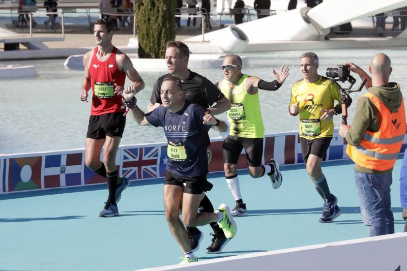 Corredores en el Maratón de Valencia.