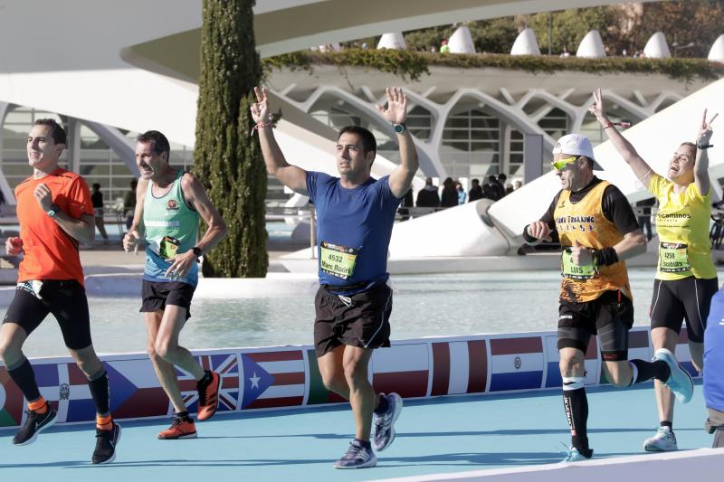 Corredores en el Maratón de Valencia.