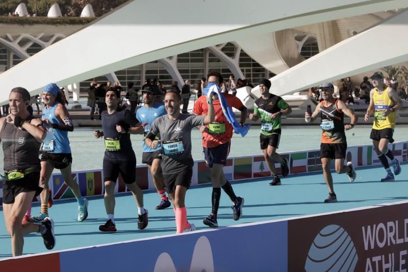 Corredores en el Maratón de Valencia.