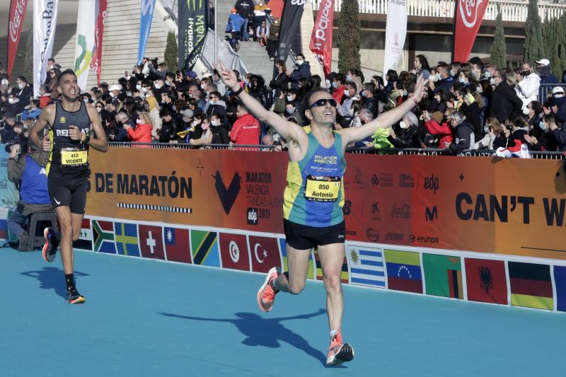 Corredores en el Maratón de Valencia.