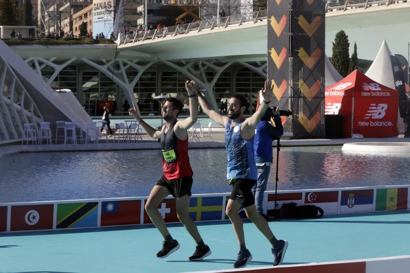 Corredores en el Maratón de Valencia.