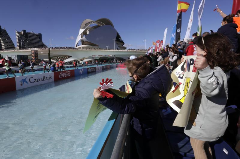 Corredores en el Maratón de Valencia.