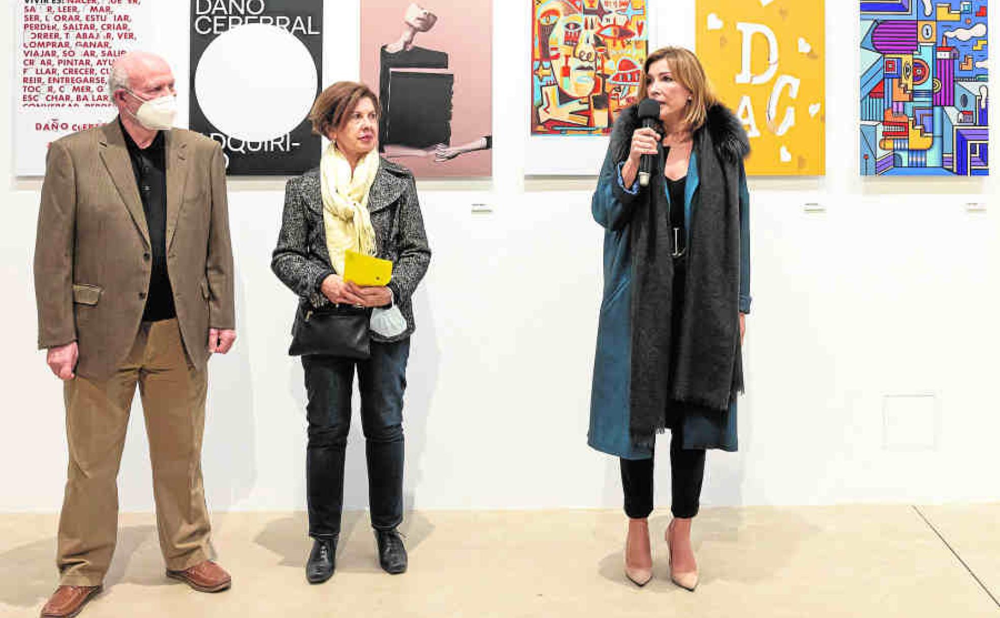 Susana Lloret, durante la presentación de la exposición, donde leyó la carta.