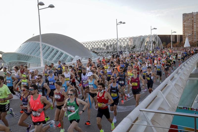 Corredores en el Maratón de Valencia de este domingo, 5 de diciembre.