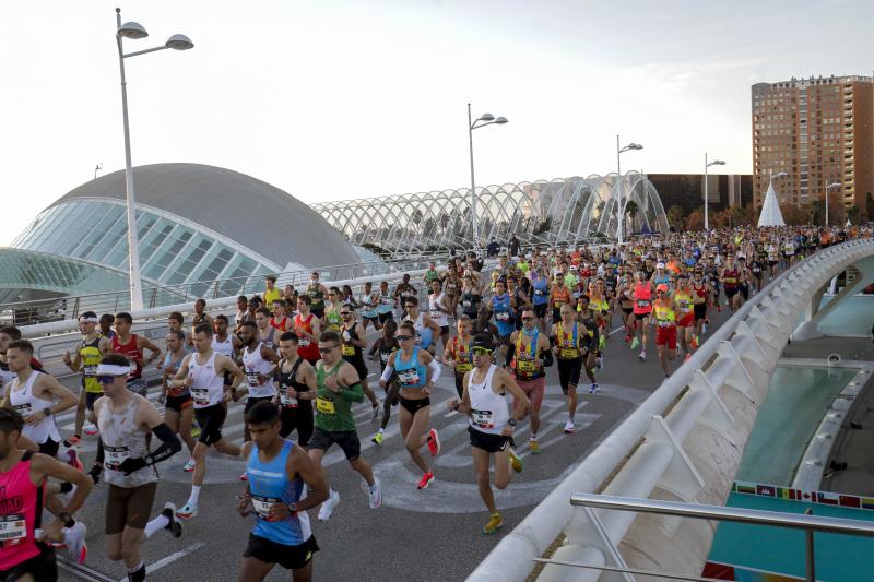 Corredores en el Maratón de Valencia de este domingo, 5 de diciembre.