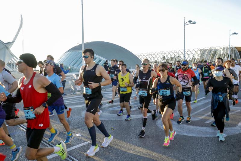 Corredores en el Maratón de Valencia de este domingo, 5 de diciembre.