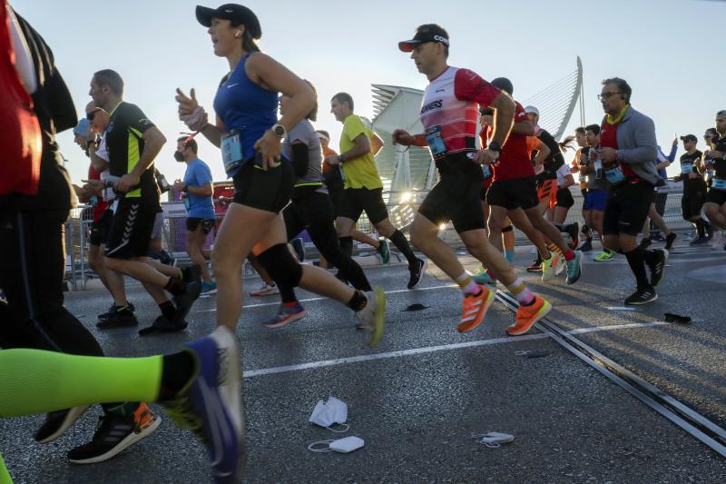 Corredores en el Maratón de Valencia de este domingo, 5 de diciembre.