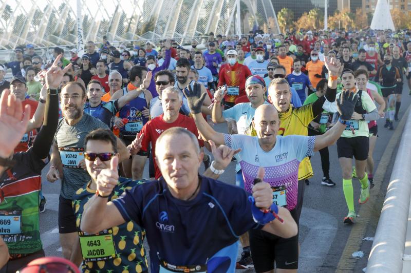 Corredores en el Maratón de Valencia de este domingo, 5 de diciembre.