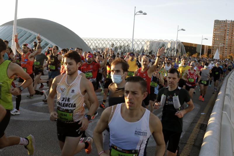 Corredores en el Maratón de Valencia de este domingo, 5 de diciembre.