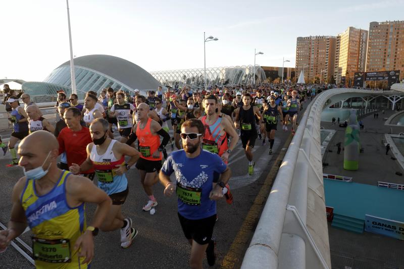 Corredores en el Maratón de Valencia de este domingo, 5 de diciembre.