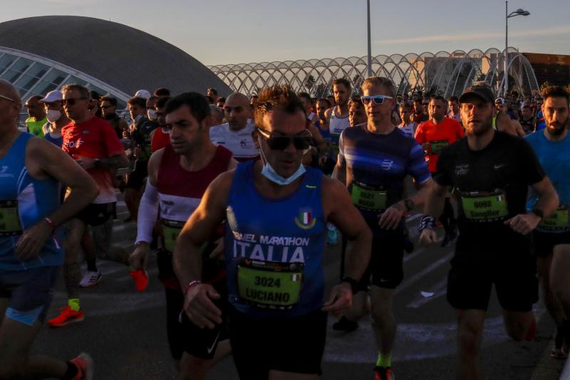 Corredores en el Maratón de Valencia de este domingo, 5 de diciembre.