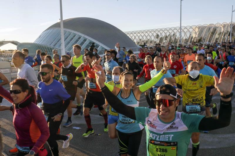 Corredores en el Maratón de Valencia de este domingo, 5 de diciembre.