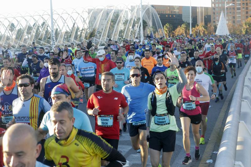 Corredores en el Maratón de Valencia de este domingo, 5 de diciembre.