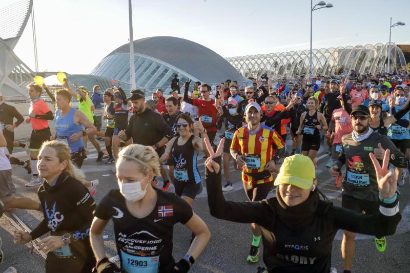 Corredores en el Maratón de Valencia de este domingo, 5 de diciembre.