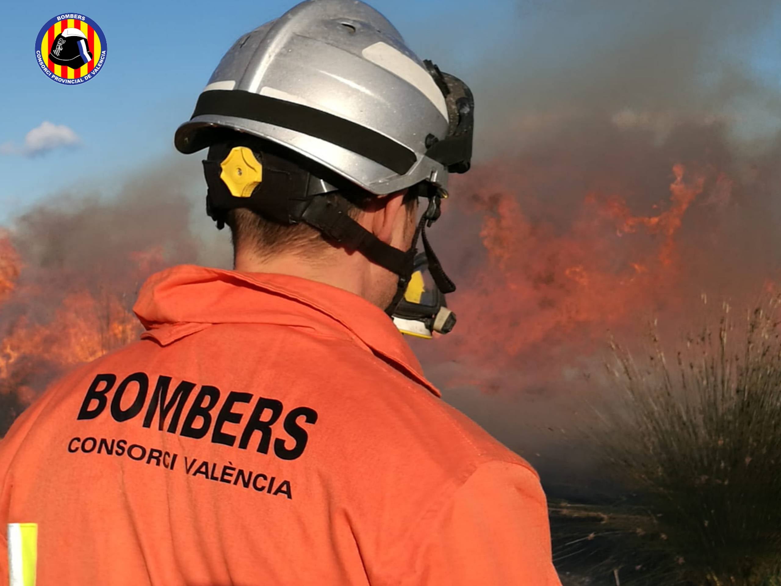 Fotos: Incendio en El Puig, próximo a viviendas
