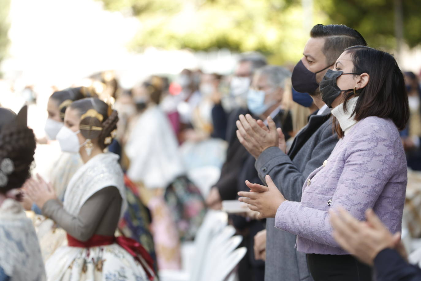 Fotos: Homenaje a la Senyera en Valencia