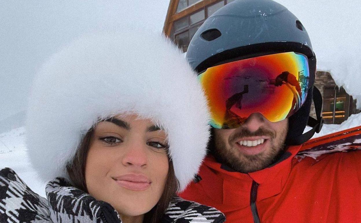 Marta Lozano y Lorenzo Remohí, en Baqueira Beret.