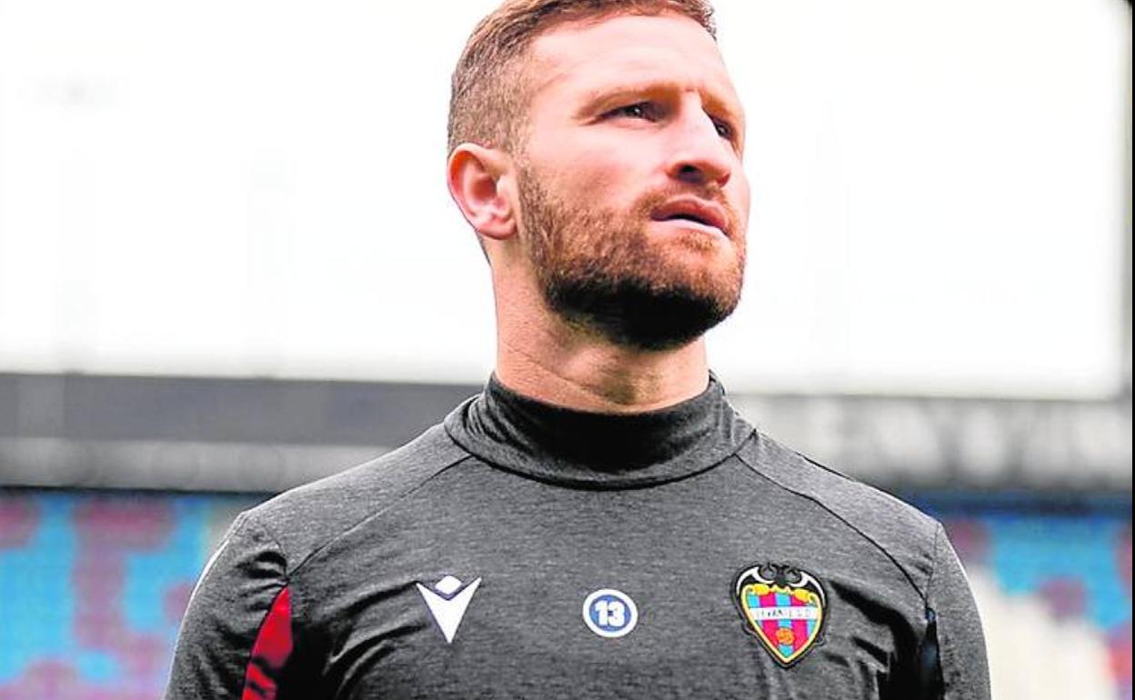 Preparado. Mustafi, en un entrenamiento.